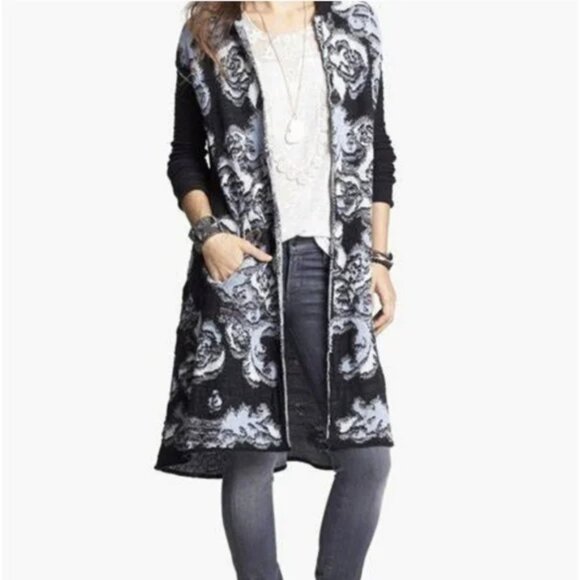 Free People After The Storm Hooded Cardigan - Picture 2 of 11